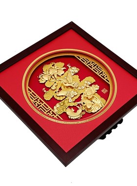 祝寿贺寿大寿字金箔画松鹤寿桃摆件爷爷奶奶80大寿辰礼品生日贺礼