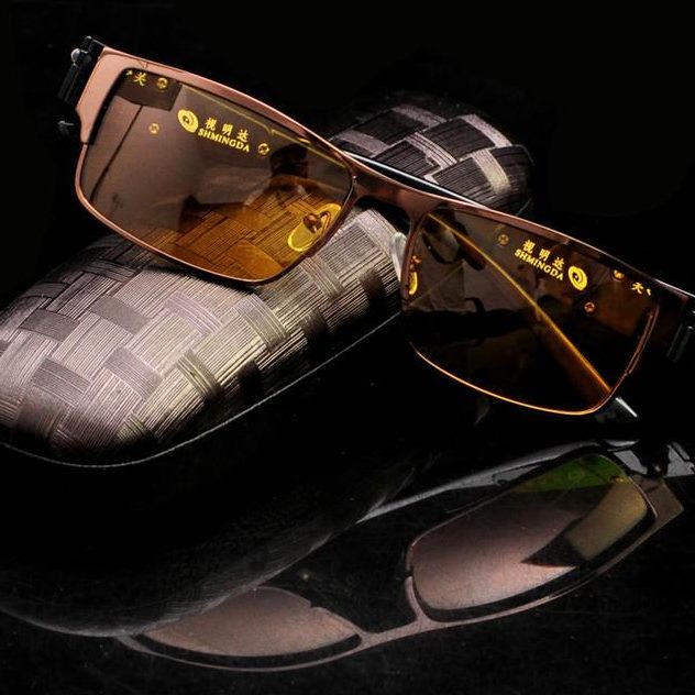 偏光增晰光杆蓝光夜视增视线打窝明防达开车漂包邮眼镜带灯钓鱼炫