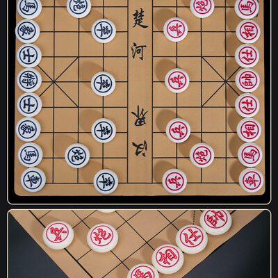送礼带子全套玉石大号棋盘象棋软全套棋盘棋橡布像棋牌中国象棋桌