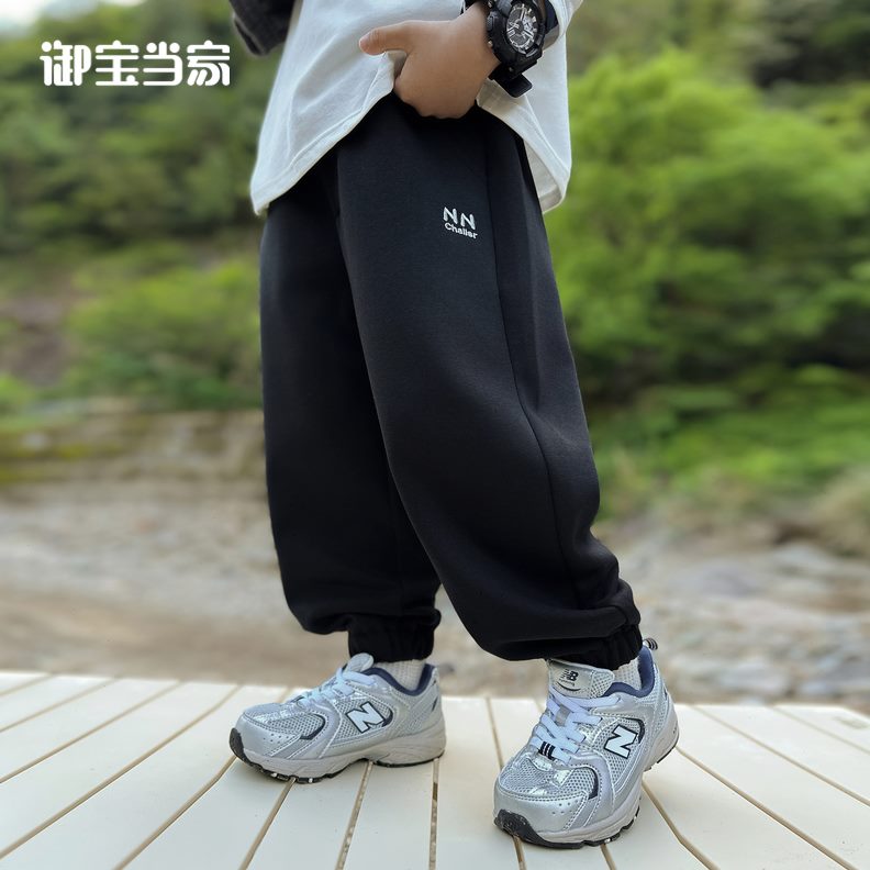男童裤子春秋家儿童装挺括孩休闲长裤男宝2024新款童装御运动裤当