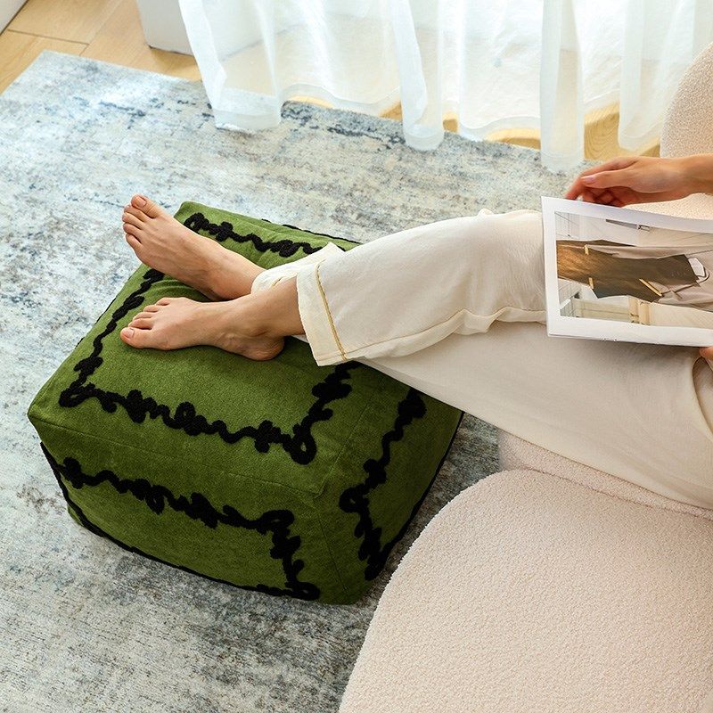 摩洛哥懒人沙发坐垫猫咪坐墩蒲团沙发脚凳家用飘窗含芯可拆洗矮凳