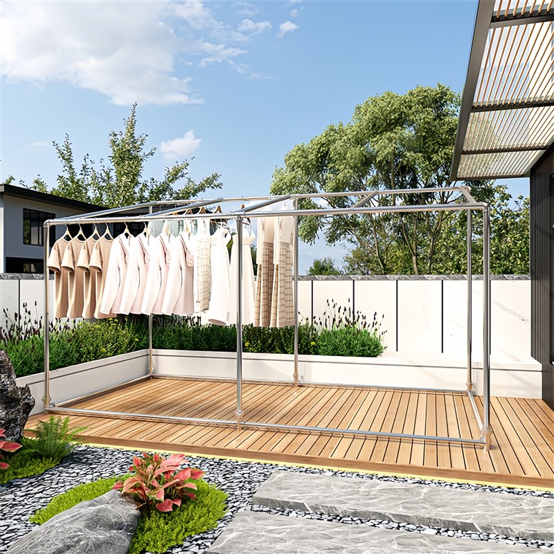 镀锌钢管水管晾衣架遮阳雨棚花架瓜果葡萄架户外阳台遮阳防风雨棚