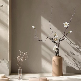 龙枣干枝栀子花术干支花束造型插花客厅落地干花花束真花装饰文艺