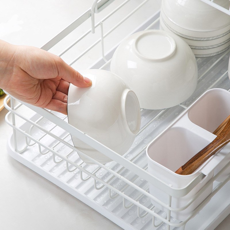 碗碟收纳架厨房家用小型碗柜碗筷餐具收纳盒餐具置物架沥水碗架
