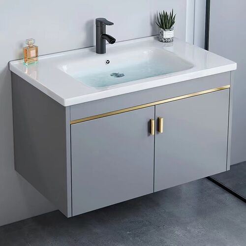 挂墙式洗手盆柜组合小户型家用z壁挂陶瓷一体洗脸盆卫生间洗漱台