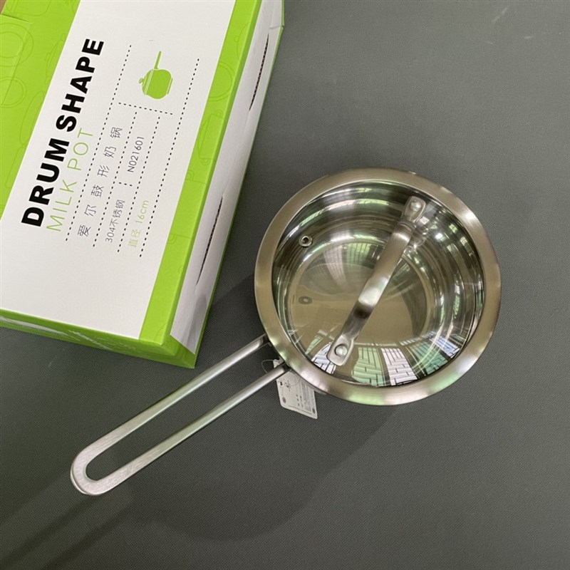 自用!平价好品质单柄煮锅 加厚复底全钢不锈钢奶锅多用锅