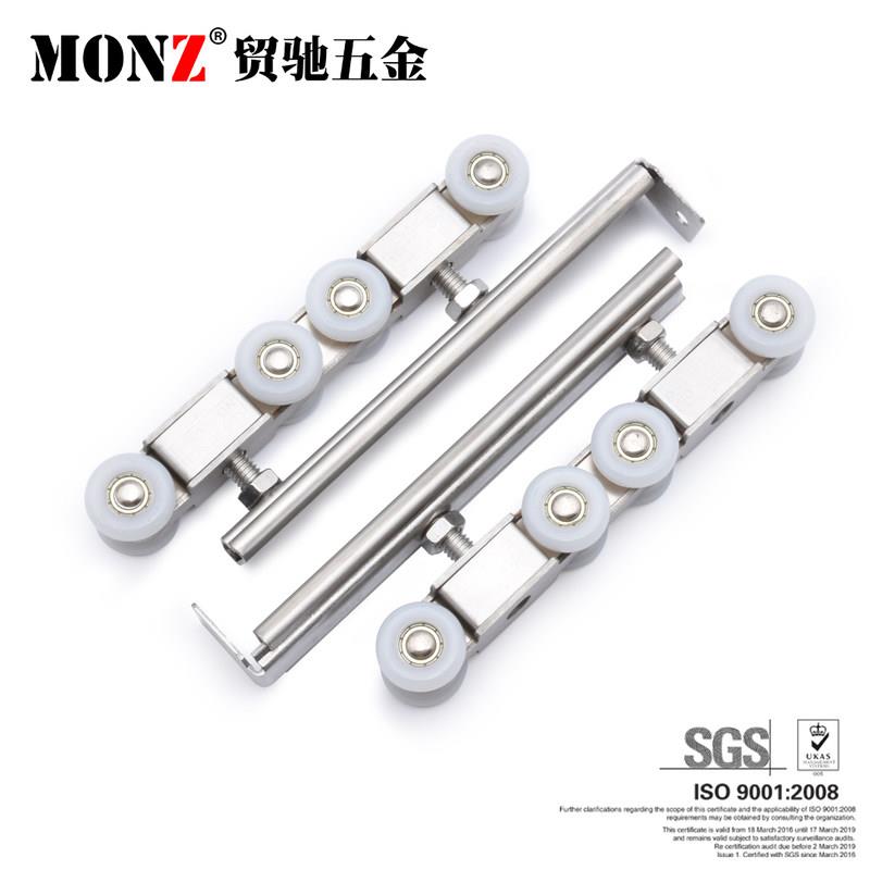 新品不锈钢八移门滑轮工程新品吊轮轮拉l吊轮门静音木门配件五金j