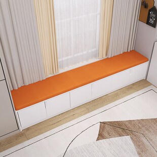 家用转角飘窗柜储物收纳一体阳台软包阳台L型地柜可坐落地置物柜