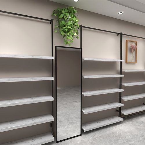 鞋店鞋架展示架男女鞋货架包包童鞋架店铺装修壁挂式多层鞋货架