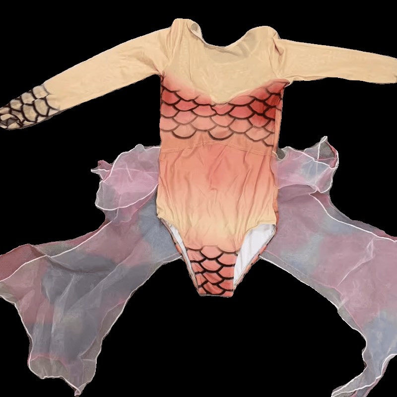 新品三角连体泳衣长袖自由潜水温泉泳装2024新款