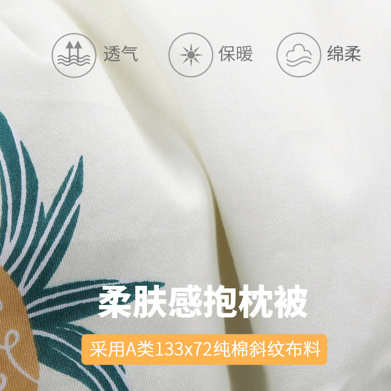 抱枕被子两用空调被车载靠垫儿童学校午睡小被子可拆洗加厚办公夏