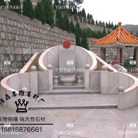 组合石雕大理石墓碑艺术族墓墓碑墓碑广州墓碑家龙双雕刻高档墓碑