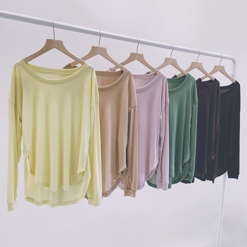 宽松现代舞练功服女衫中国舞古典舞基训服长袖舞蹈服瑜伽服罩衫