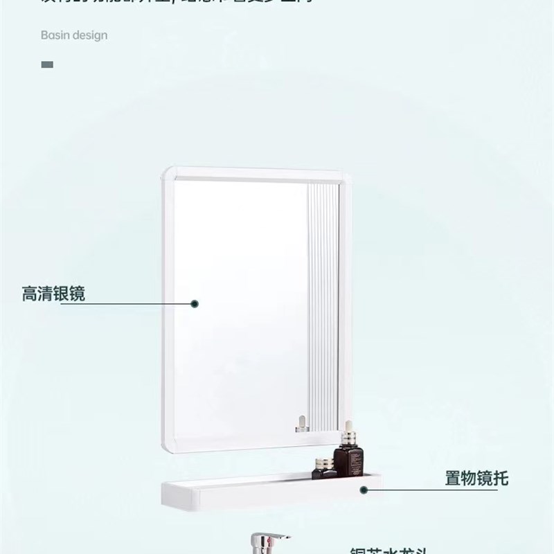 小户型迷你挂墙式洗手盆小尺寸洗脸盆阳台方形台上洗脸洗手池30cm