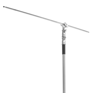 C型魔术腿单横杆 摄影顶灯架配件支撑杆大型摄影灯支架金属横臂架