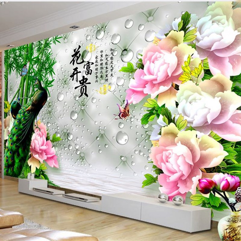 瓷砖电视背景墙现代简约微晶石岩板影视墙大理石中式客厅石材大板