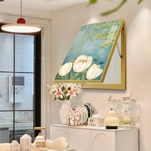 日照金山电表箱装饰画竖版奶油风遮挡配电箱总开关盒挂画2025新款