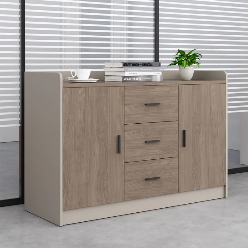 办公室文件柜木质收纳矮柜储物柜简约办公柜隔断边柜资料柜茶水柜