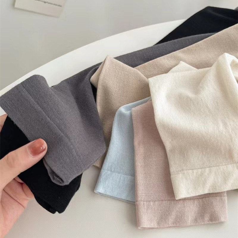 保暖内衣女薄款套装发热秋衣秋裤紧身美体低领大领口打底内搭秋冬