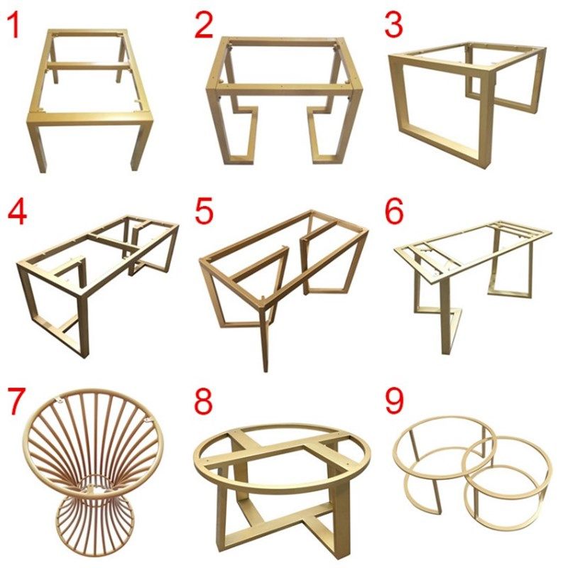 铁艺台脚台架桌子腿支架餐桌脚吧台支撑架茶台大理石支架铁架定做