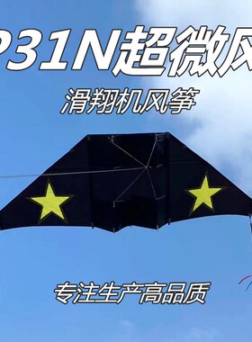 淘淘乐2米P31N滑翔机超微风筝成人大型专业潍坊风筝微风易飞