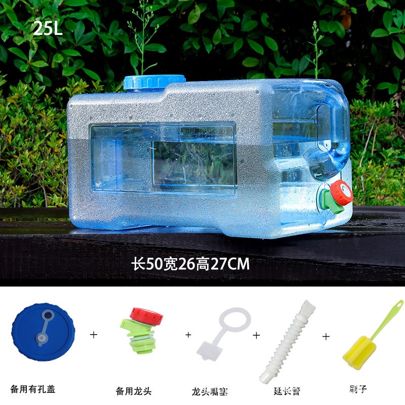 pc户外水桶家用储水用蓄水大容量塑料装存水P矿泉纯净饮水箱带龙