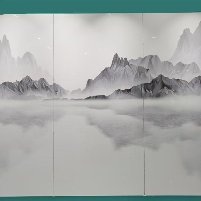 广东连纹大板1200x2400岩板客E厅电视背景墙瓷砖大理石简约现代