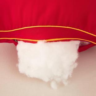 色情侣枕头1.5米婚大庆结婚枕芯内胆1.8长家用水洗红棉双人SSY枕