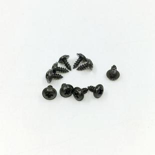 【M2.6646*51-2】PWA黑色十字圆头带子介攻螺丝自带自垫片电小螺