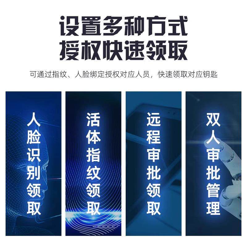 R脸FID智能存钥匙柜指密码人识别钥匙存放柜单位汽车YZZNYSG-钥匙