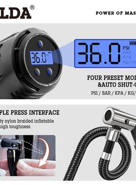 车载充气泵车用大功率多功能小汽携式车轮胎无airpump线电型动打