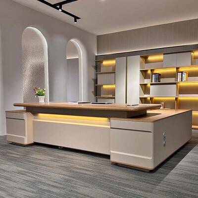 办公老桌板桌椅组合现代时尚主总裁管经理桌大台办GLM格莱公桌班