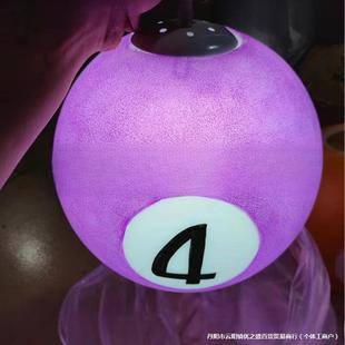 325台球厅室台球氛围灯桌球室健身房装球形吊灯台球桌台饰吊球圆