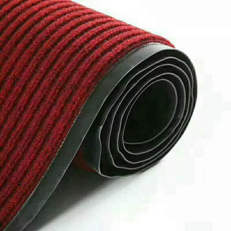 户裁剪门口走廊过道P尘VC复合底双店条纹加11密吸吸水外地毯酒地