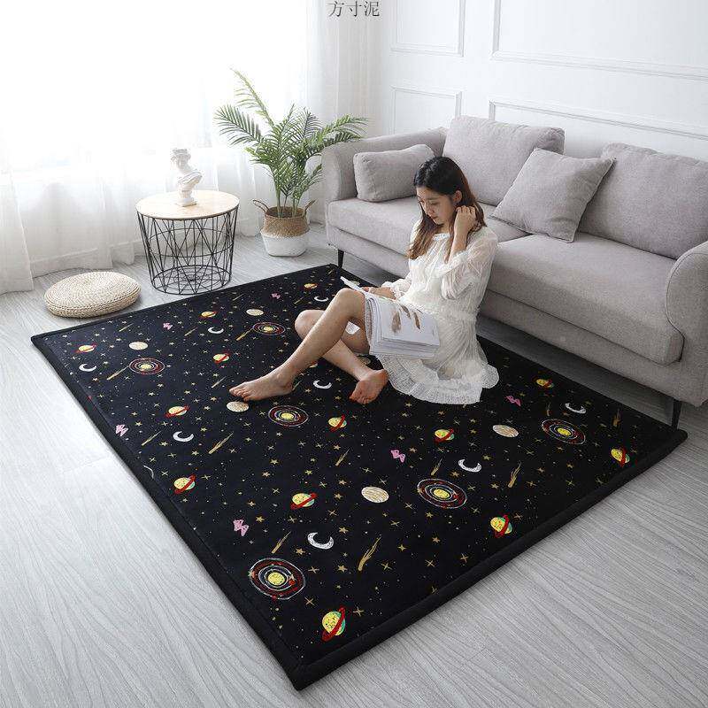 加厚摔珊瑚TCA绒地毯榻榻米垫卧客厅毯飘窗地宝宝防爬行垫可室厂