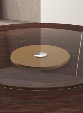 实圆餐转盘小户型桌家用折叠饭OOF桌大圆桌木面店饭店餐酒桌商用