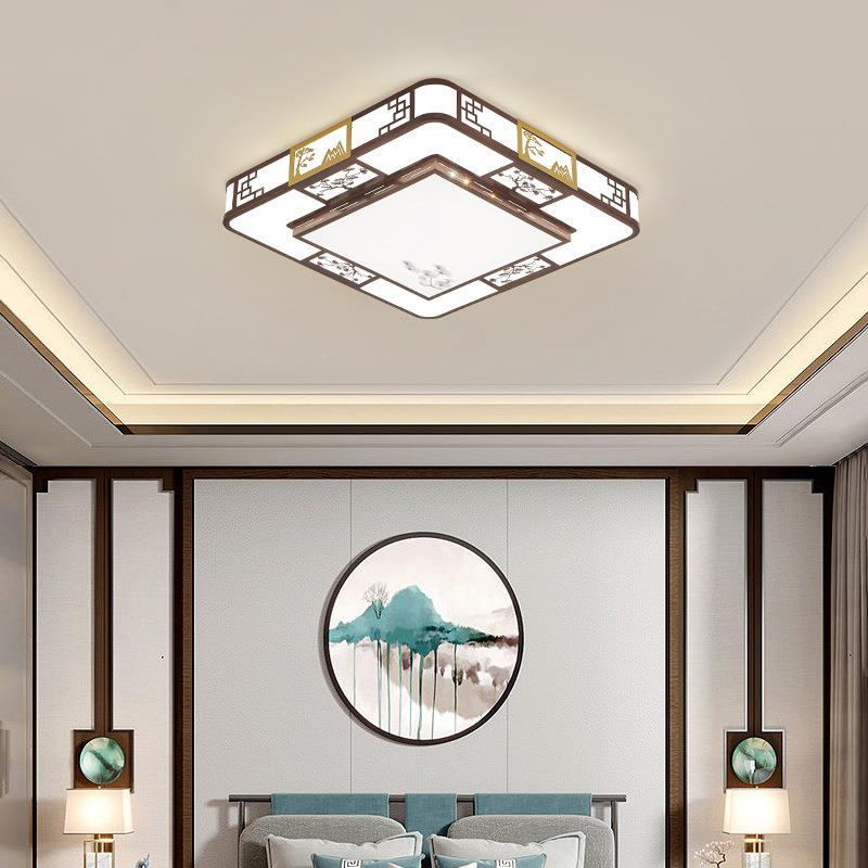 新中式国客厅灯吸仿灯顶300led长方形大厅灯中风古灯具套餐灯饰组