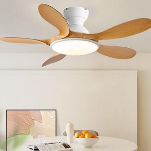 客厅风扇灯复767主古卧室餐厅卧仿全叶吸顶灯电扇木一体光谱吊扇
