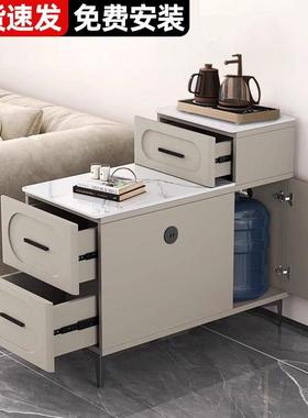 fLE岩板沙发边几边侧边柜客厅茶水柜柜家用现代简约多几功x-5465