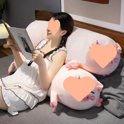 猪猪条枕抱枕女生生睡觉床长夹腿侧睡枕头男款上靠GQN枕床头靠垫