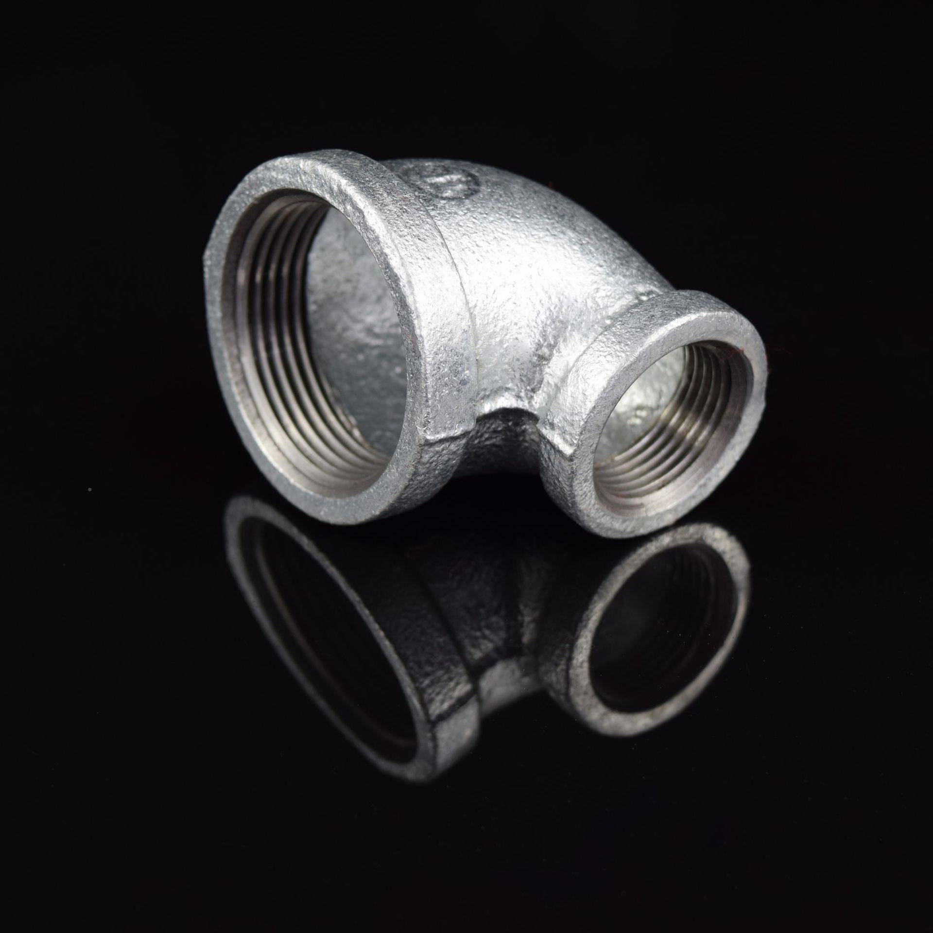 【件】TG4分-4寸牌钢可锻铸铁90整°头变径弯热镀锌玛管件