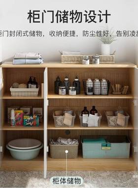 餐边现代约碗柜家用厨房B128灶台柜子简易橱客厅靠柜墙收柜纳简置