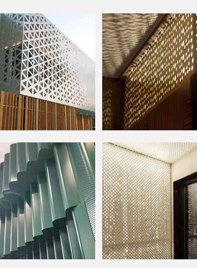 饰厂家直销冲孔铝单铝板穿雕花QFR镂空板广告门头孔板吊顶铝幕墙