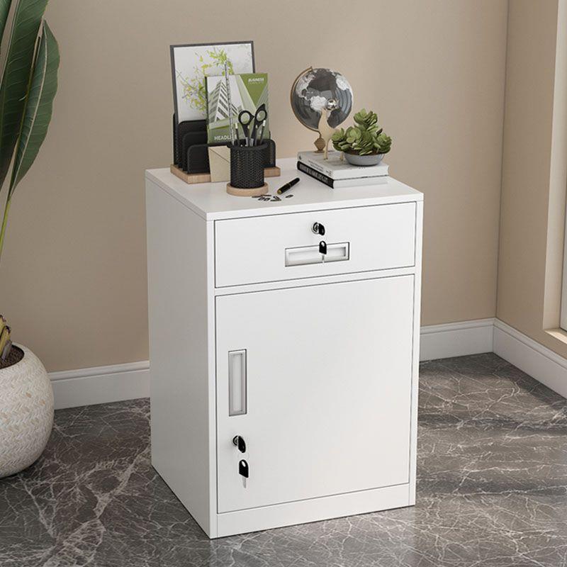 免安装文件柜钢头制矮柜公资料柜桌下收纳办抽屉柜带柜VJN锁加厚