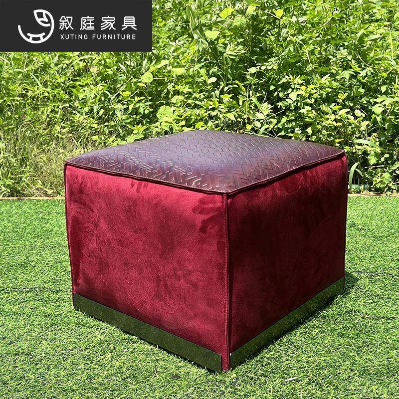 布艺小凳子矮家用凳脚踏圆简凳发约客厅沙茶几凳创意墩子实22-8-1
