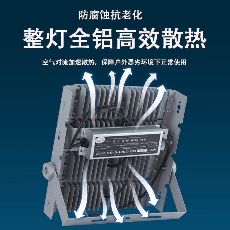 模组投光0100W广场篮球场工地灯泛光灯50W水大功率户外防QP-MZTGD