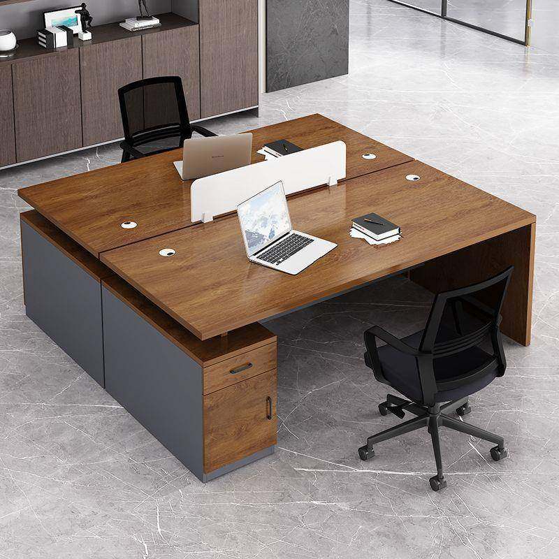 办公桌简约现代办公室家组老PEY板桌桌椅子合经具理总裁单人桌大班台