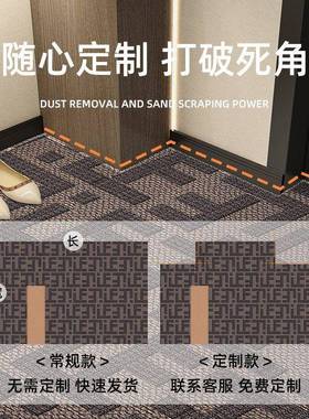 家用玄门户口地00102555垫关防滑耐磨进门地毯现代轻奢厚比利时绒