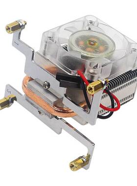 树莓派4B4代CPU散热器 5mmU型热管塔式炫光风扇支持3B+附带导热胶