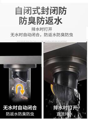 15cm全铜地漏12厘米淋浴花园隐形DN50/75/110管下水器隐形地漏